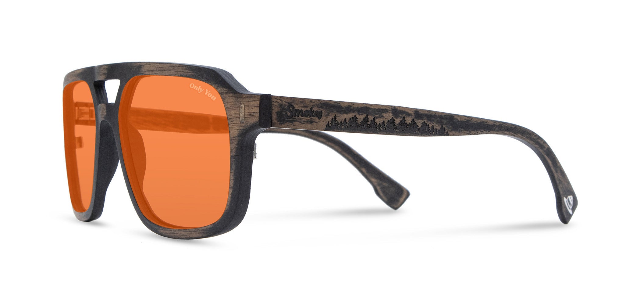 Auburn Wood Sunglasses - Smokey Bear Edition