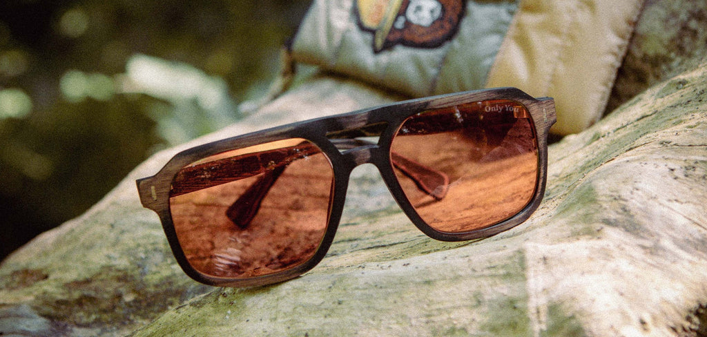 Auburn Wood Sunglasses - Smokey Bear Edition