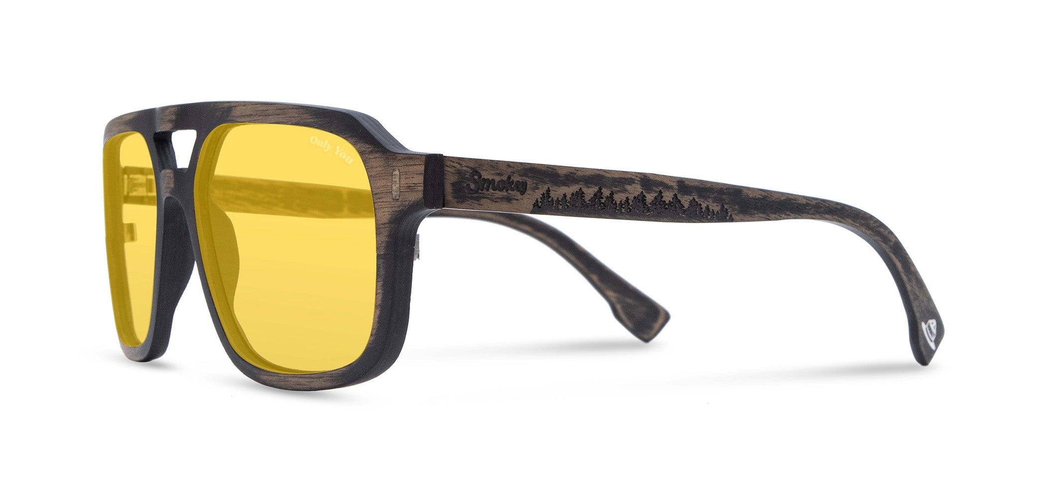 Auburn Wood Sunglasses - Smokey Bear Edition
